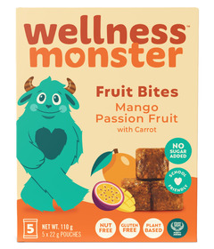 Wellness Monster Nut-Free Fruit Bites Mango Passion