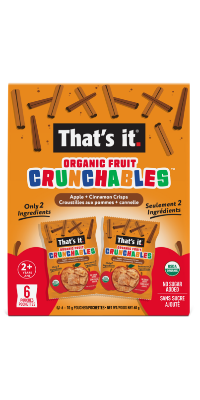 Buy That's it. Organic Crunchables Apple + Cinnammon Crisps at Well.ca ...
