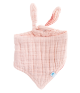 Little Unicorn Bavoir bandana réversible en mousseline de coton, couleur pétale de rose