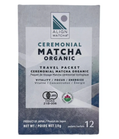 Align Matcha Ceremonial Matcha Organic Travel Packets