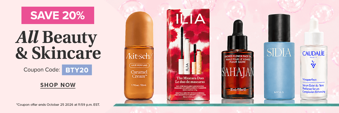 Save 20% off ALL Beauty & Skincare 