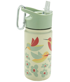 Sugarbooger Stainless Steel Flip 'n Sip Water Bottle Hummingbird