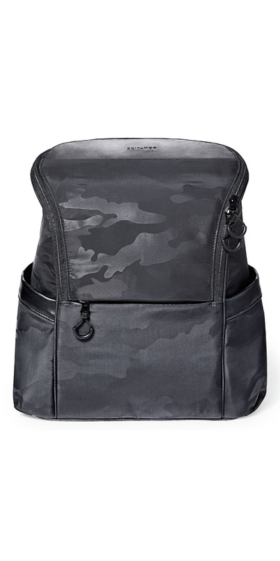 black camo diaper bag