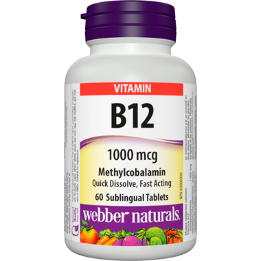Webber Naturals B12 Sublingual Tablets Methylcobalamin Webber Naturals B12 Sublingual Tablets Methylcobalamin