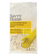 Savvy Home Household Flocklined Rubber Gloves Small/Medium
