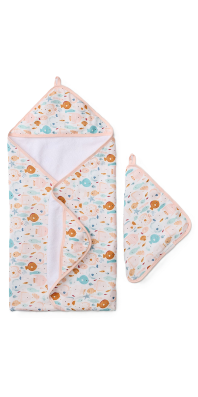 LouLou Lollipop Hooded Towel Set - Bunny Meadow main image 0