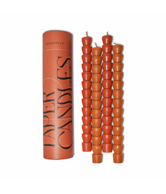 Paddywax Taper Set Red & Terracotta In Red Tube