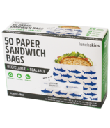 Lunchskins Sealable Paper Sandwich Bags Shark