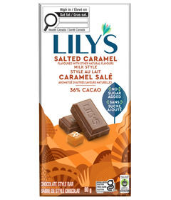 Lily's Sweets Salted Caramel Milk Chocolate Style Bar