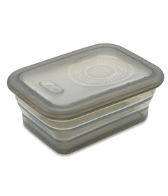 Minimal Silicone Collapsible Container Grey
