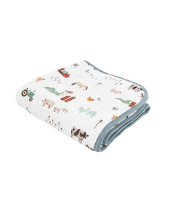 Little Unicorn Cotton Muslin Original Quilt Farmyard