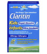 Claritin Kids Rapid Dissolve 24 Hour Allergy Tablets Non-Drowsy