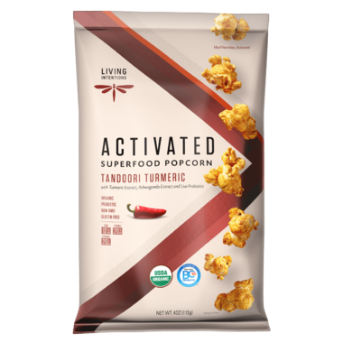 Living Intentions Superfood Popcorn Tandoori Turmeric Living Intentions Superfood Popcorn Tandoori Turmeric