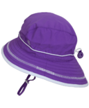 Calikids Quick-Dry Bucket Hat Extra Wide Brim Purple