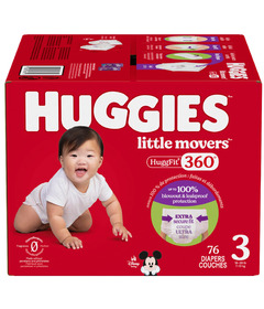 Huggies Little Movers HuggFit 360 Diapers