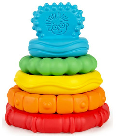 Baby Einstein Stack & Teethe Multi-Textured Teether Toy