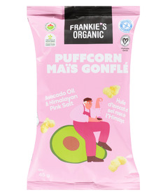 Frankie's Organic Puffcorn Avocado Oil & Himalayan Pink Salt 
