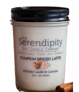 Serendipity Candles Mason Jar Pumpkin Spiced Latte (en anglais)