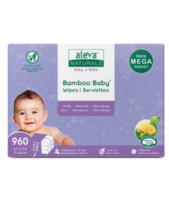 Aleva Naturals Bamboo Baby Wipes Mega Pack