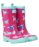 Hatley Frolicking Unicorns Shiny Rain Boots