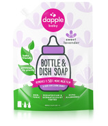 Dapple Lavender Scent Baby Bottle & Dish Liquid Refill Pack