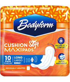 BodyForm Super Comfortable & Leak-Proof Protection Long Maxi Pads