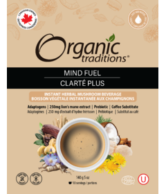 Café instantané aux champignons Organic Traditions, carburant pour l'esprit