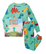 Hatley Books To Bed Tiny T-Rex & The Impossible Hug Pyjama Set with Book