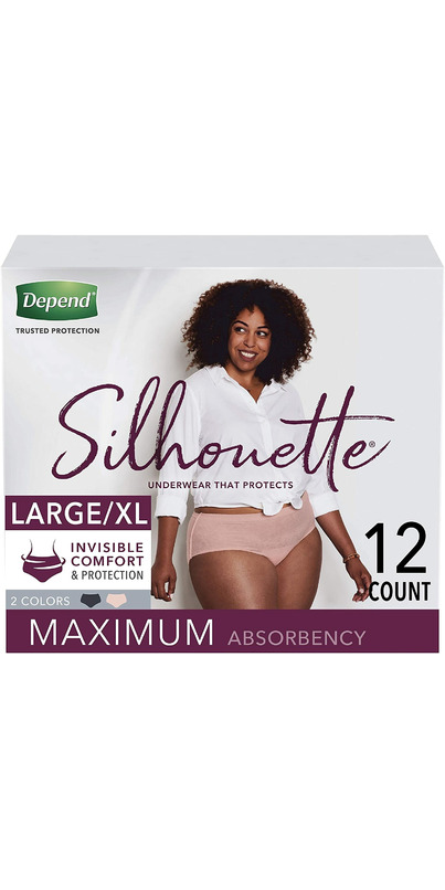 Buy Depend Silhouette Incontinence Underwear for Women Maximum Absorbency  L/XL at