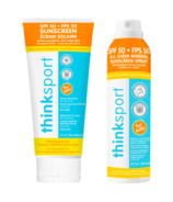 thinksport Kids Safe Sunscreen Lotion & Spray SPF 50+ Bundle