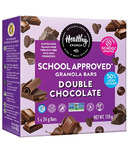 Healthy Crunch barres granola double chocolat approuvées pour l'école