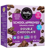 Healthy Crunch barres granola double chocolat approuvées pour l'école