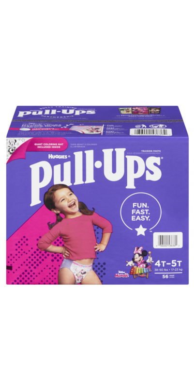 HUGGIES PULL-UPS GIRLS Disney Minnie Mouse, 4T - 5T 33 COUNT EACH
