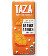 Chocolat Taza 70 % noir croquant à l'orange 