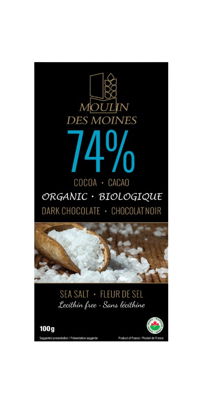 Tablette Chocolat noir 74% aux myrtilles 100g bio - Boutique