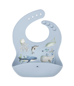 Glitter & Spice Silicone Food Bib Ocean Adventures