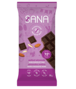 SANA Barre chocolatée noire amandes salées