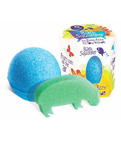 Loot Toy Co. Bath Squigglers Bath Bomb with Toy Blue