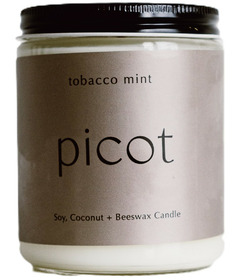 Picot Candle Tobacco Mint