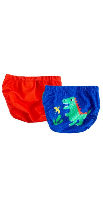 ZOOCCHINI Knit Swim Diaper Set Dinosaur