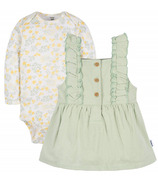 Gerber Childrenswear Baby Jumper & Bodysuit Set Green Floral