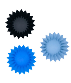 Lunch Punch Silicone Cups Blue