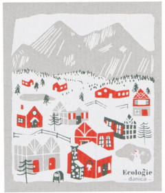 Danica Swedish Spongecloth Snowy Village
