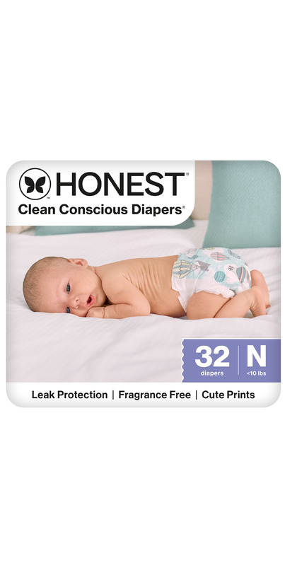 Buy The Honest Company Diapers Size Newborn: Above it All 32QTY