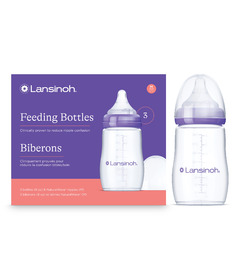 Lansinoh Feeding Bottles 8oz with Nipple