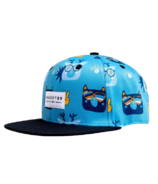 Headster Kids Snapback Hat Teddy's Cool Snapback Blue