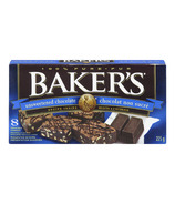 Carrés de chocolat non sucrés Baker’s