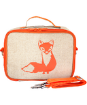 SoYoung Raw Linen Orange Fox Lunch Box