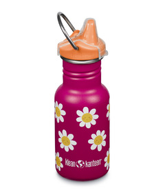 image of Klean Kanteen Kid Classic Narrow with Kid Sippy Cap Happy Flowers with sku:330748