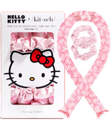 Kitsch x Hello Kitty XL Heatless Curling Set Pink Kitty Faces